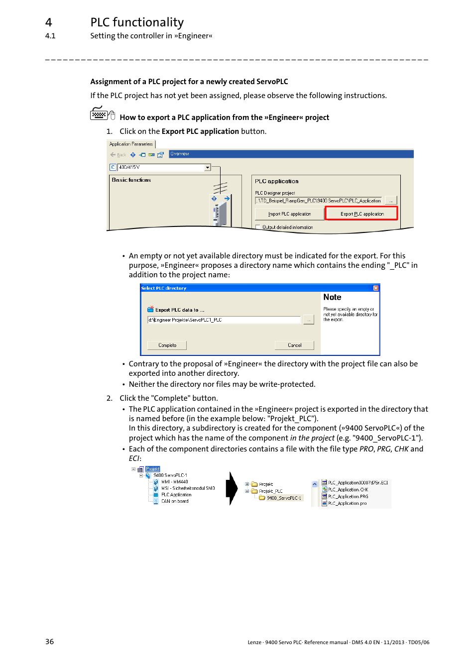 4plc functionality | Lenze E94AxPExxxx User Manual | Page 36 / 976