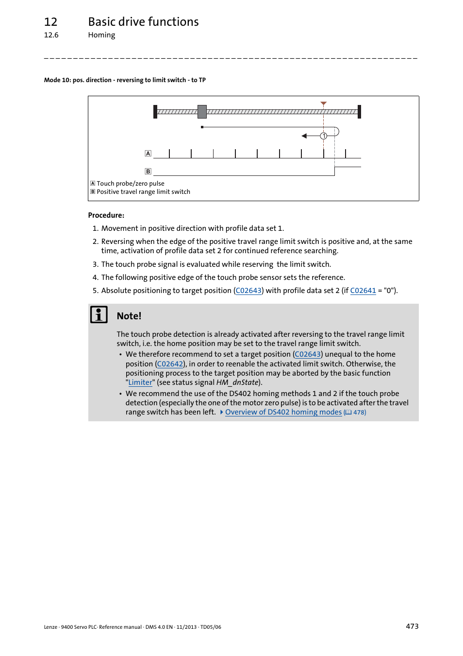 12 basic drive functions | Lenze E94AxPExxxx User Manual | Page 473 / 976