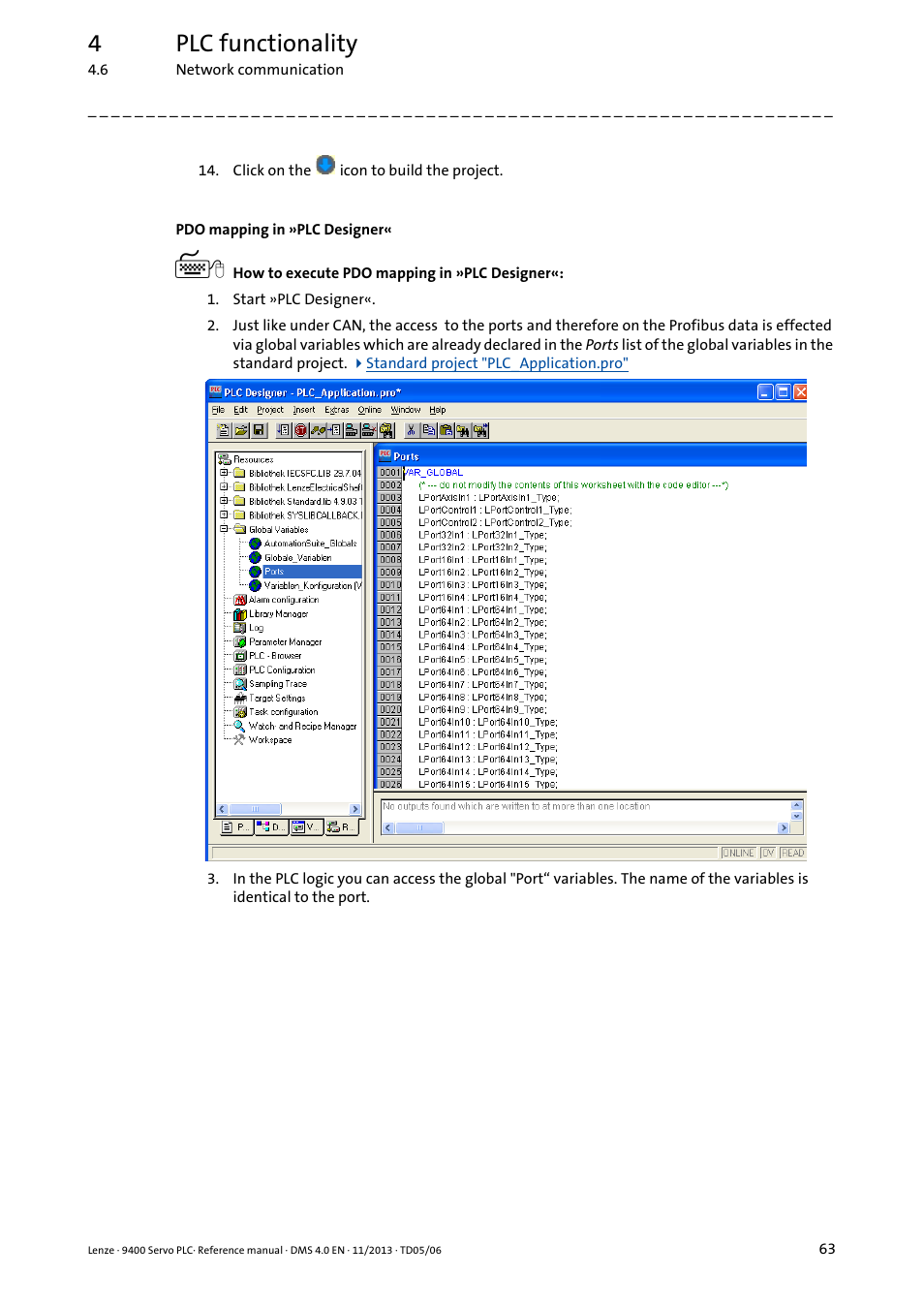 4plc functionality | Lenze E94AxPExxxx User Manual | Page 63 / 976