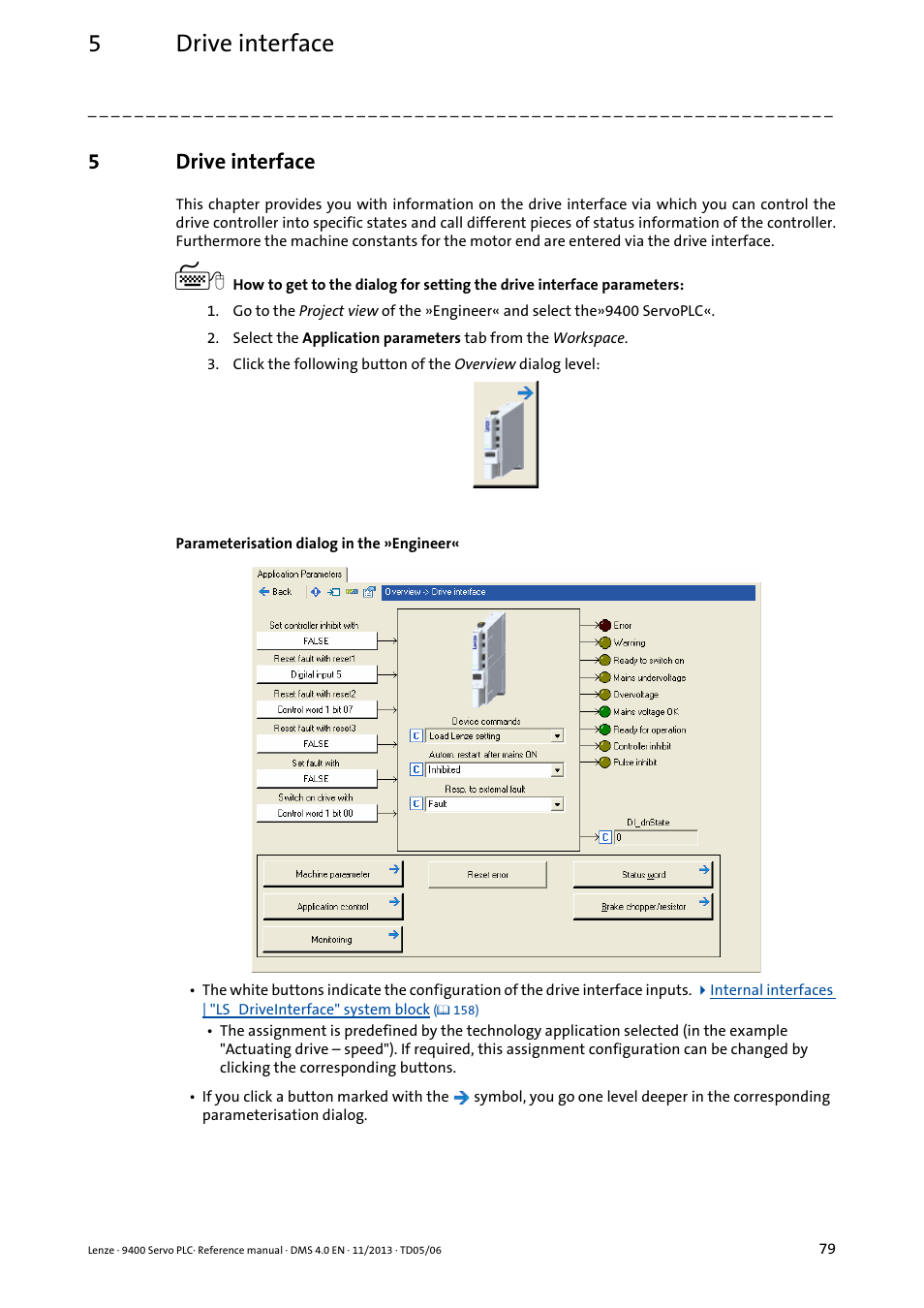 5 drive interface, Drive interface, 5drive interface | Lenze E94AxPExxxx User Manual | Page 79 / 976