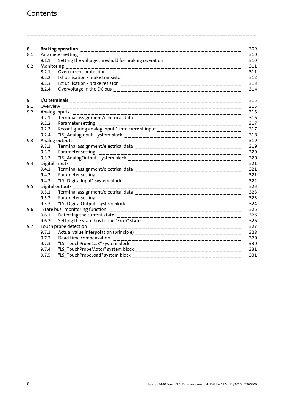 Lenze E94AxPExxxx User Manual | Page 8 / 976
