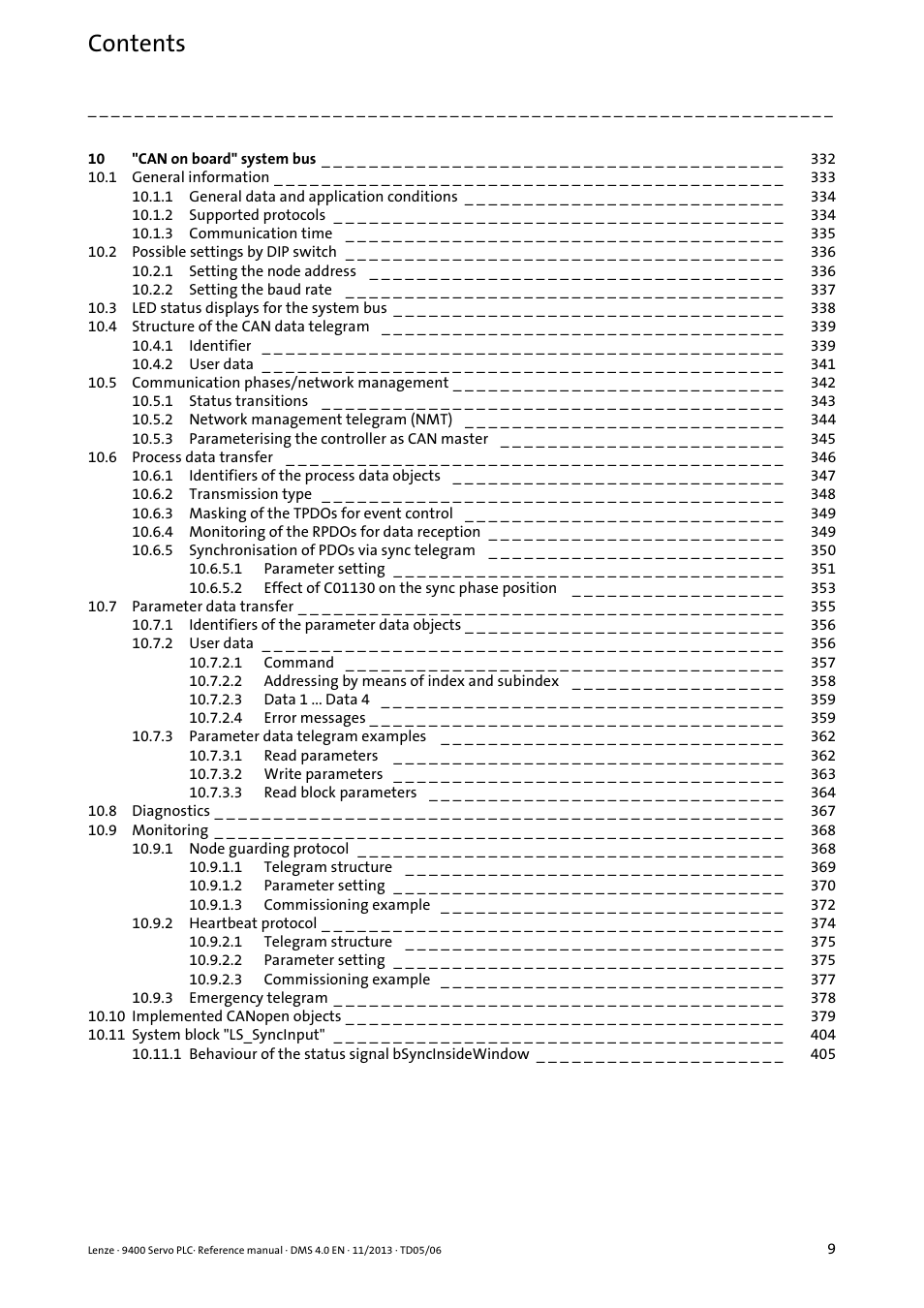 Lenze E94AxPExxxx User Manual | Page 9 / 976