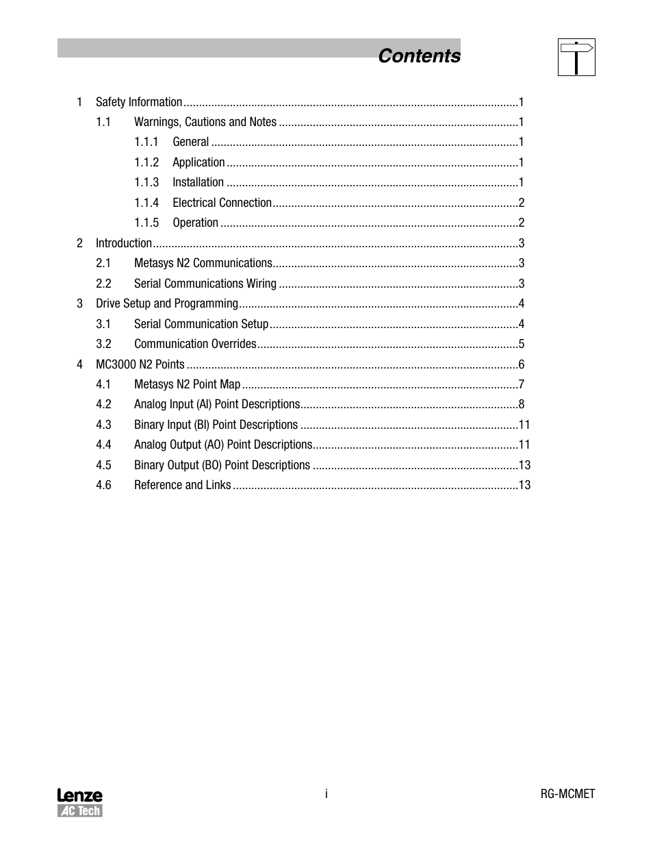 Lenze MC3000 Series Drives User Manual | Page 3 / 18