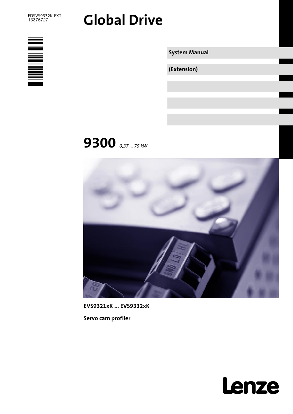 Lenze EVS9332xK User Manual | 386 pages