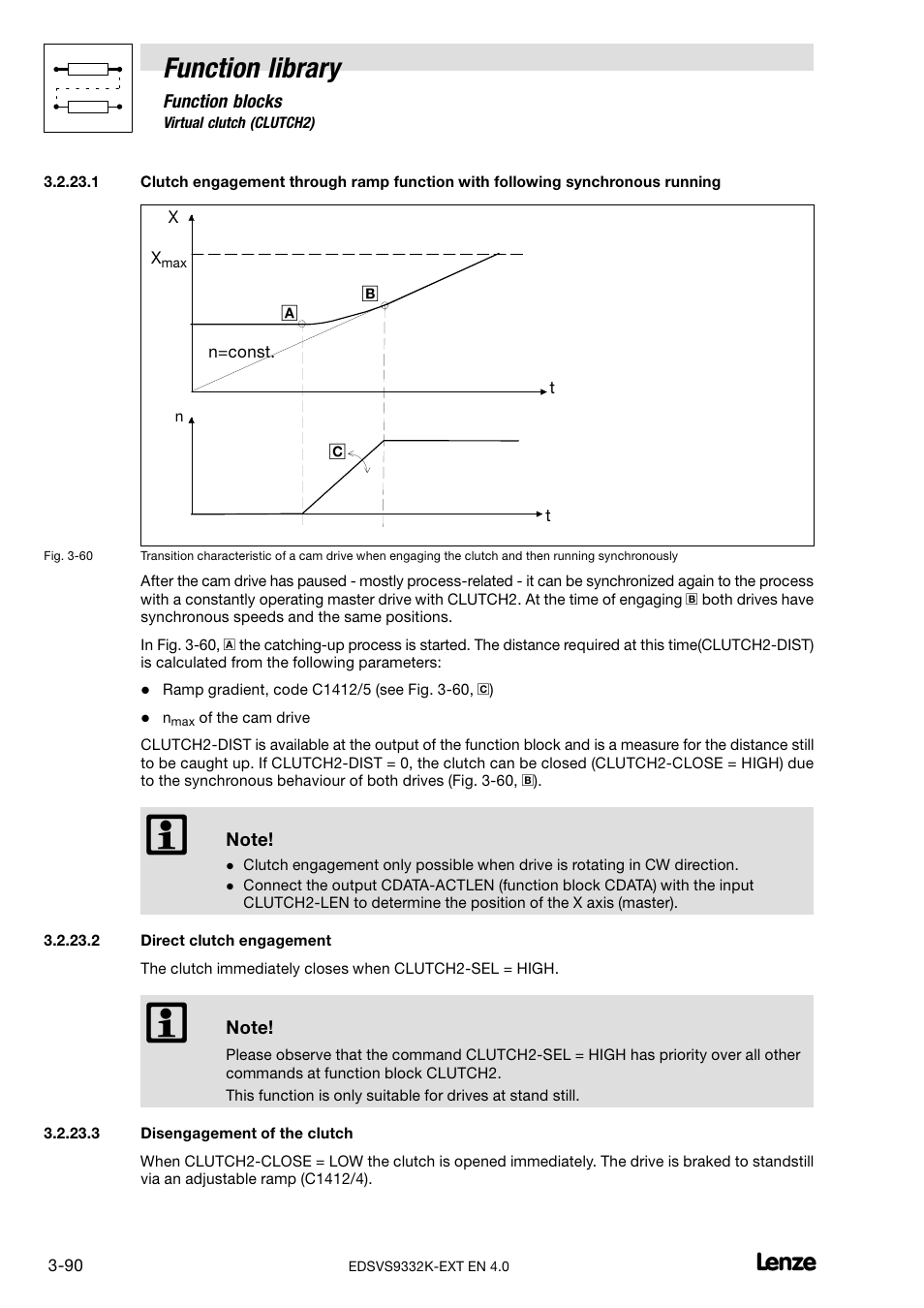 Function library | Lenze EVS9332xK User Manual | Page 118 / 386