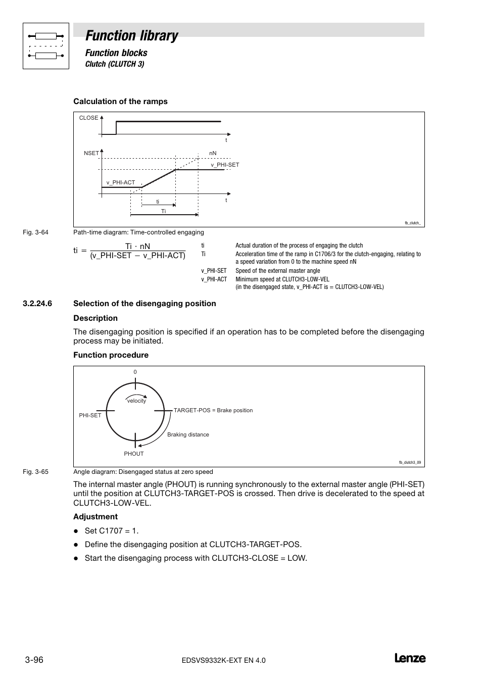 Function library, Function blocks | Lenze EVS9332xK User Manual | Page 124 / 386