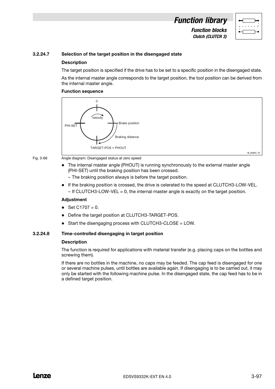 Function library, Function blocks | Lenze EVS9332xK User Manual | Page 125 / 386