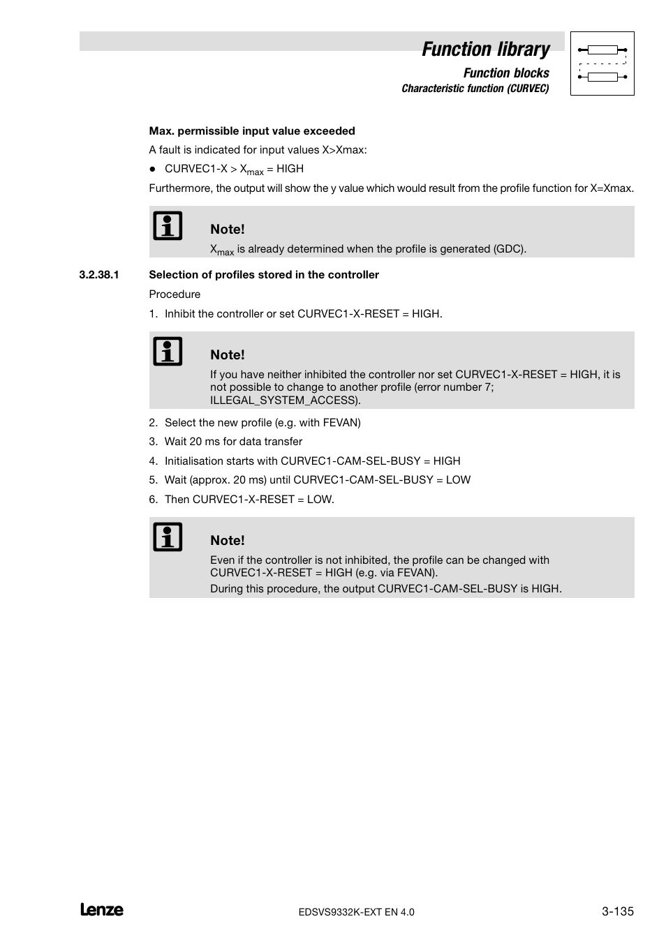 Function library | Lenze EVS9332xK User Manual | Page 163 / 386