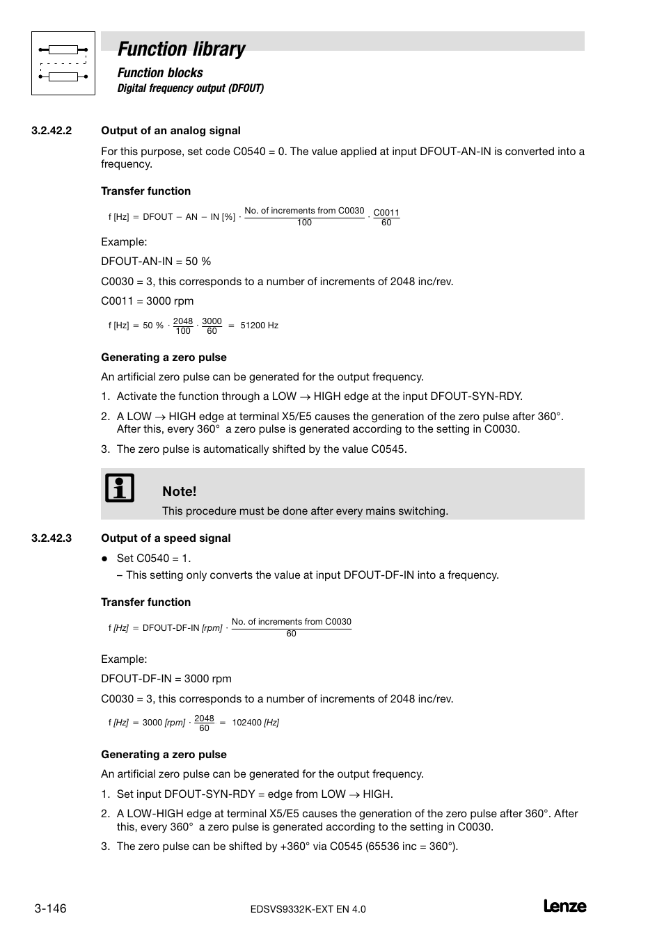 Function library, Function blocks | Lenze EVS9332xK User Manual | Page 174 / 386