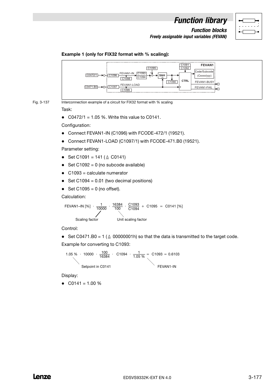 Function library, Function blocks | Lenze EVS9332xK User Manual | Page 205 / 386