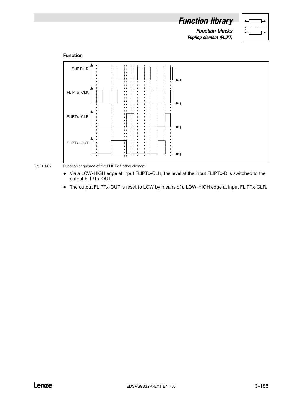 Function library, Function blocks | Lenze EVS9332xK User Manual | Page 213 / 386