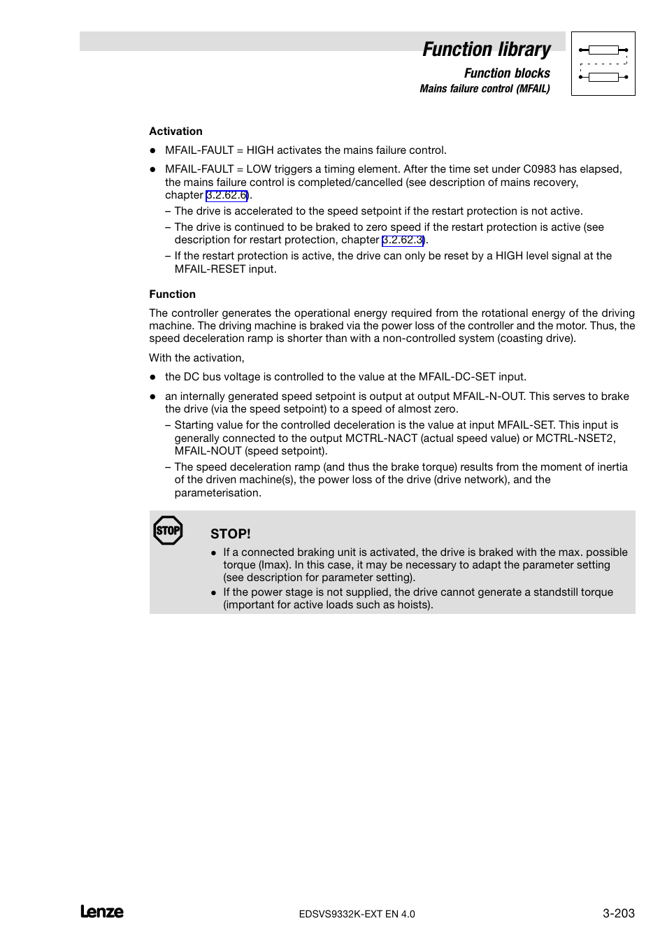 Function library | Lenze EVS9332xK User Manual | Page 231 / 386