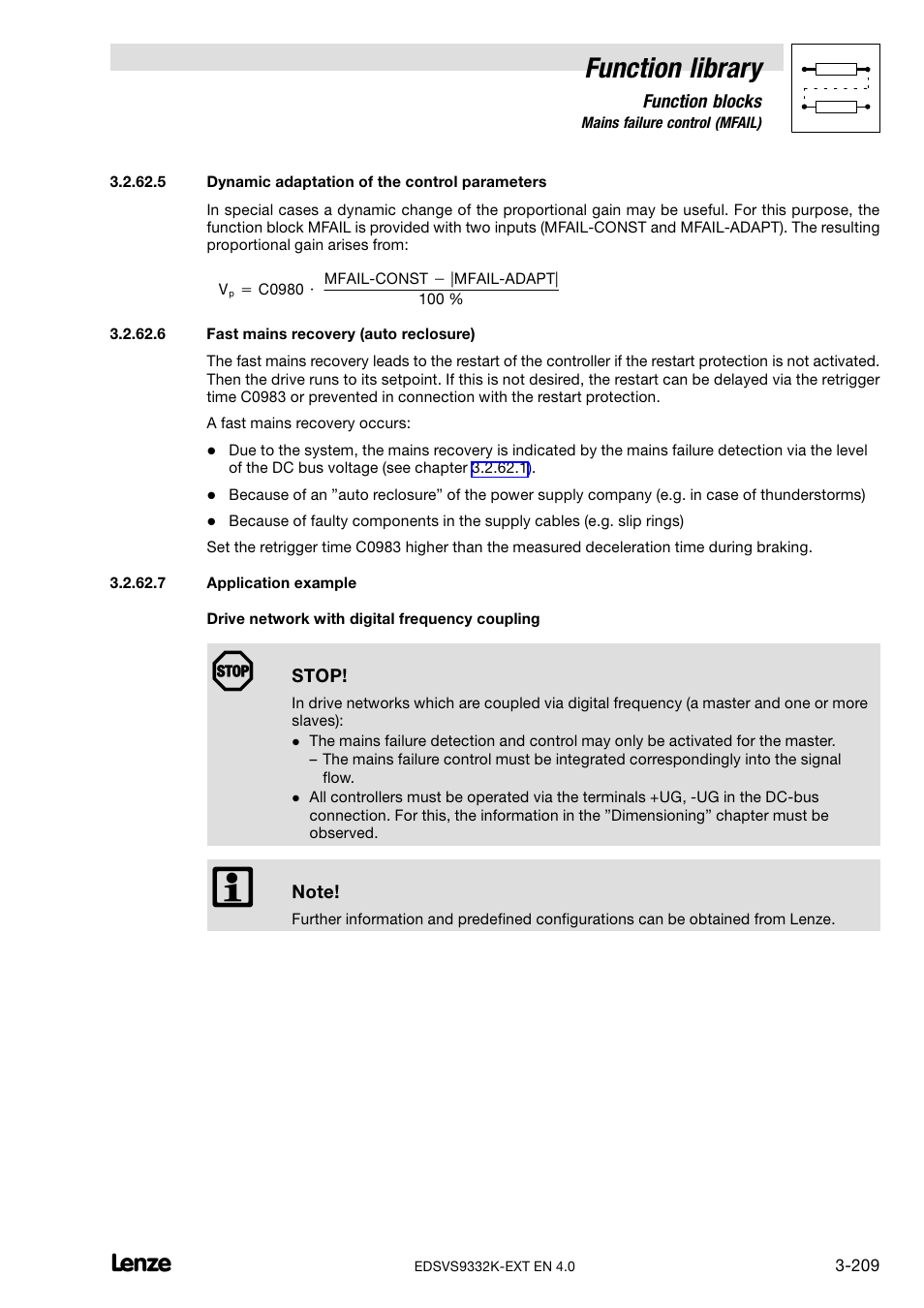 Function library | Lenze EVS9332xK User Manual | Page 237 / 386