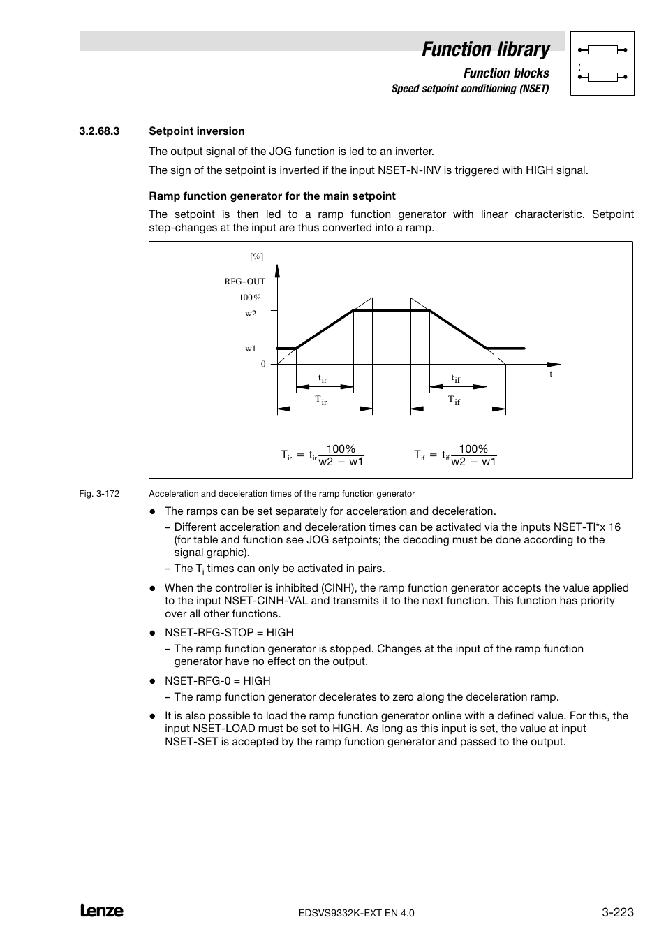 Function library, Function blocks | Lenze EVS9332xK User Manual | Page 251 / 386