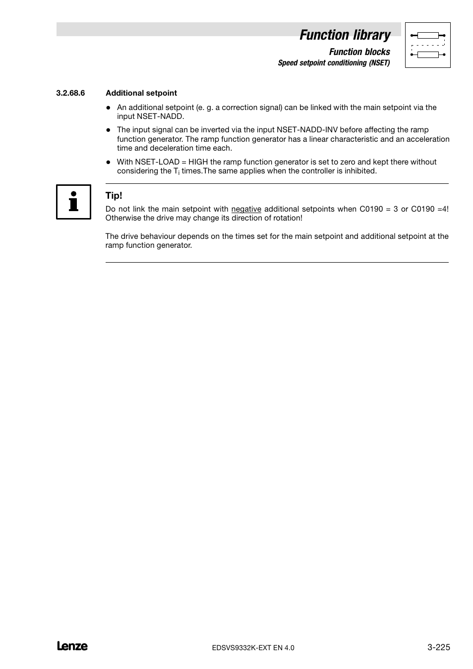 Function library | Lenze EVS9332xK User Manual | Page 253 / 386