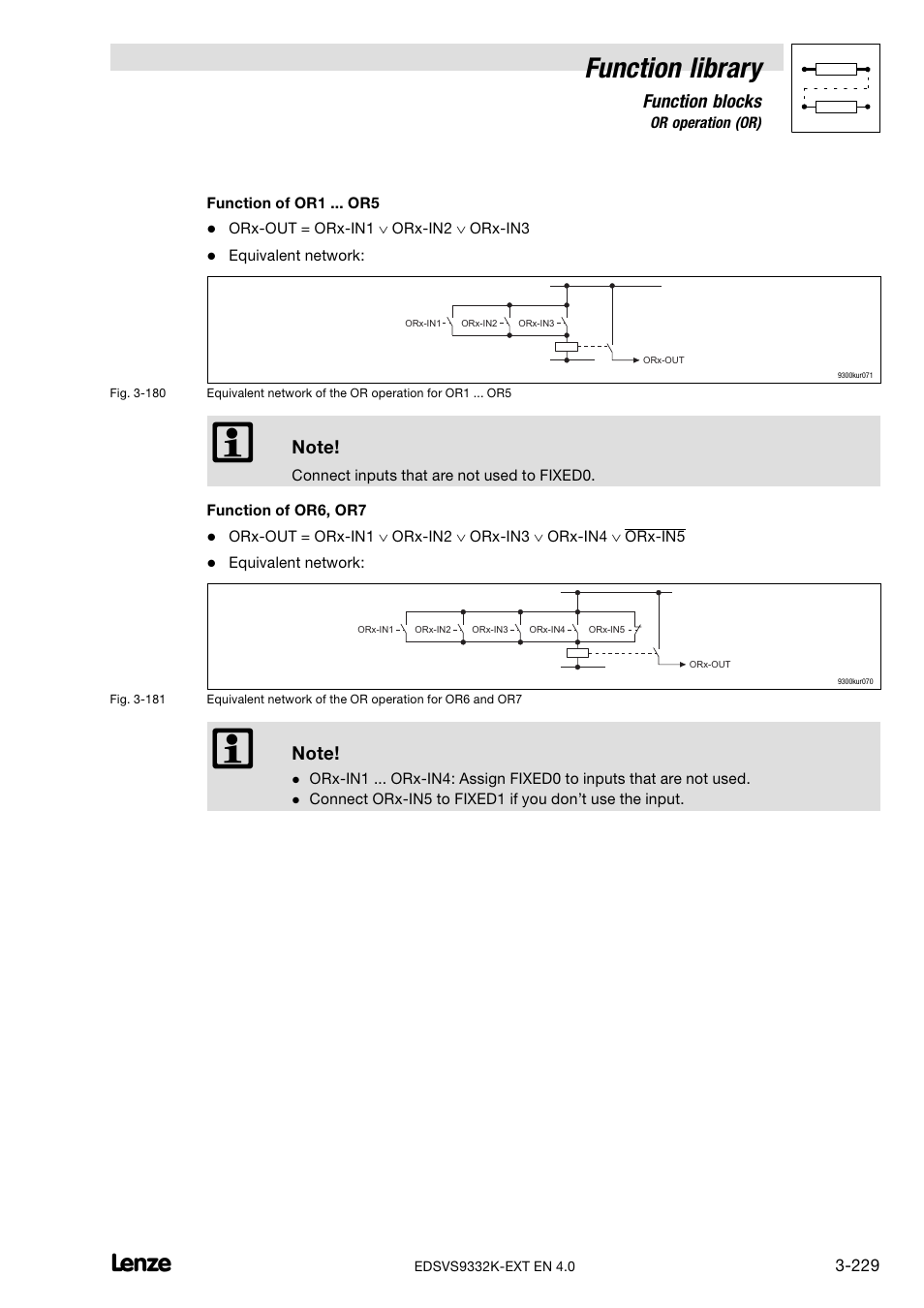 Function library, Function blocks | Lenze EVS9332xK User Manual | Page 257 / 386