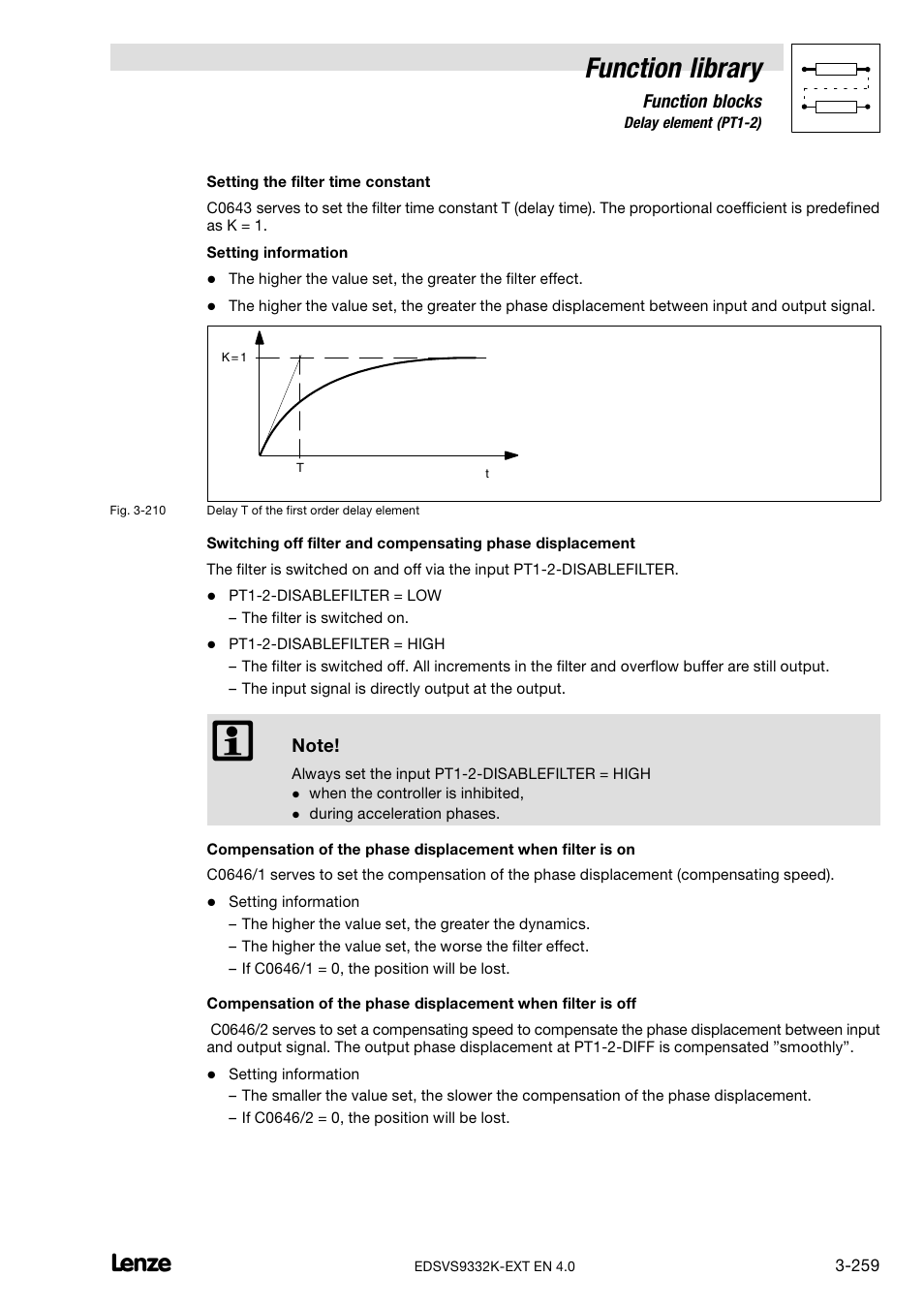 Function library | Lenze EVS9332xK User Manual | Page 287 / 386