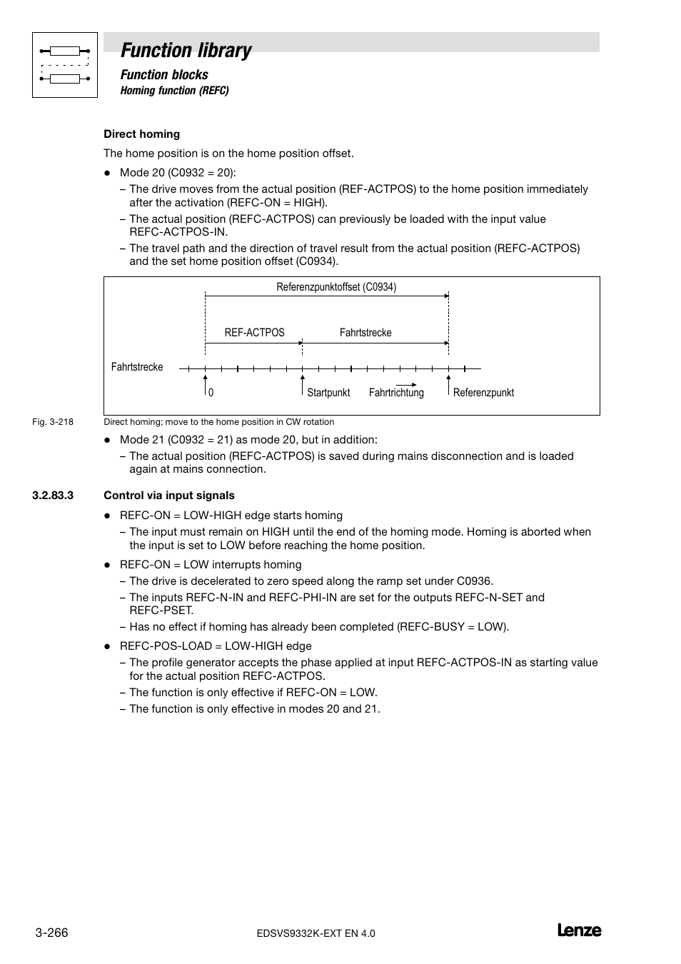 Function library | Lenze EVS9332xK User Manual | Page 294 / 386