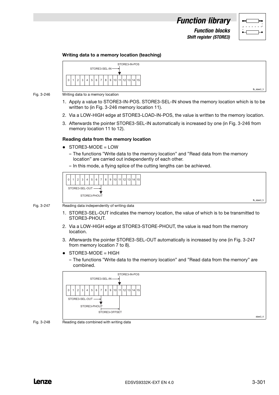 Function library, Function blocks | Lenze EVS9332xK User Manual | Page 329 / 386