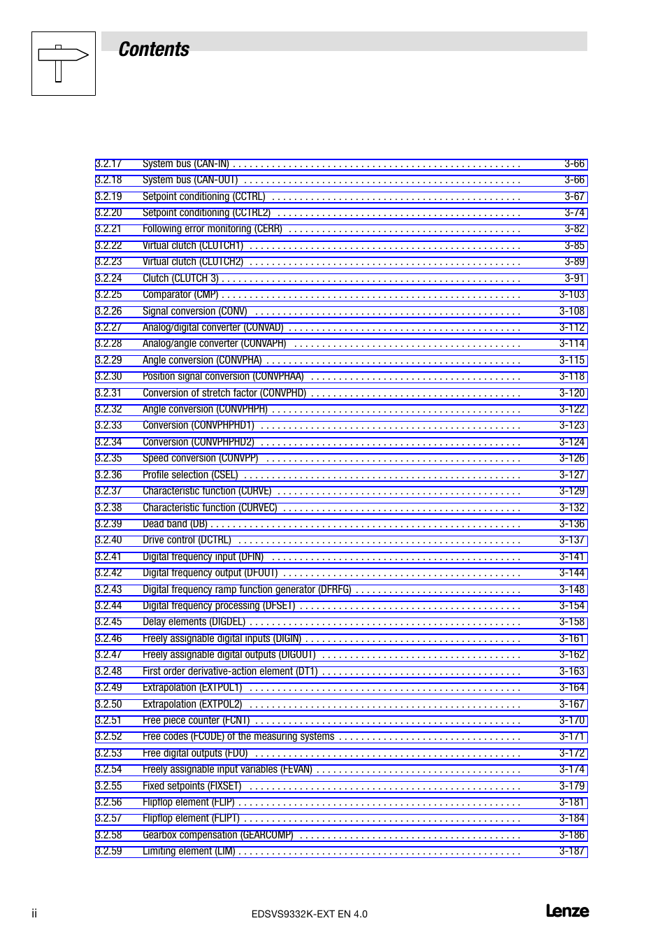 Lenze EVS9332xK User Manual | Page 4 / 386