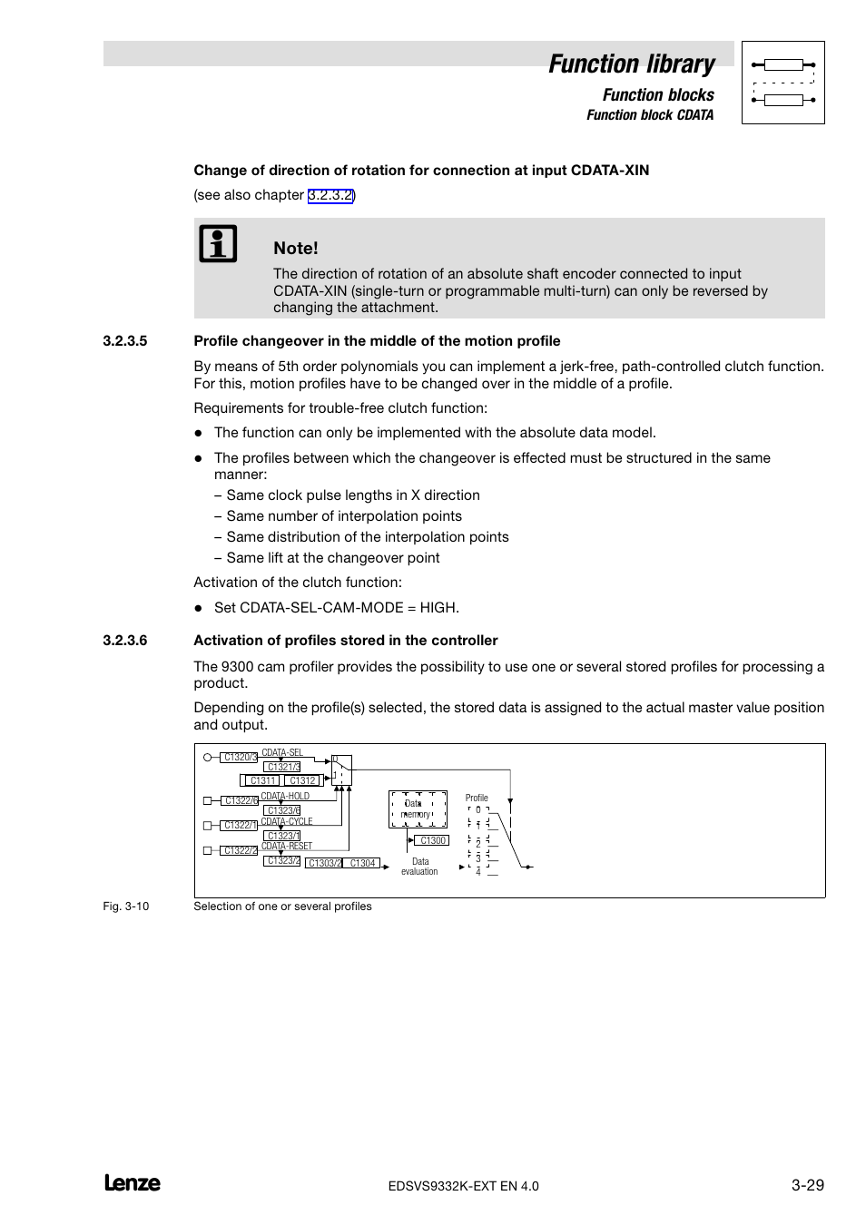 Function library, Function blocks | Lenze EVS9332xK User Manual | Page 57 / 386