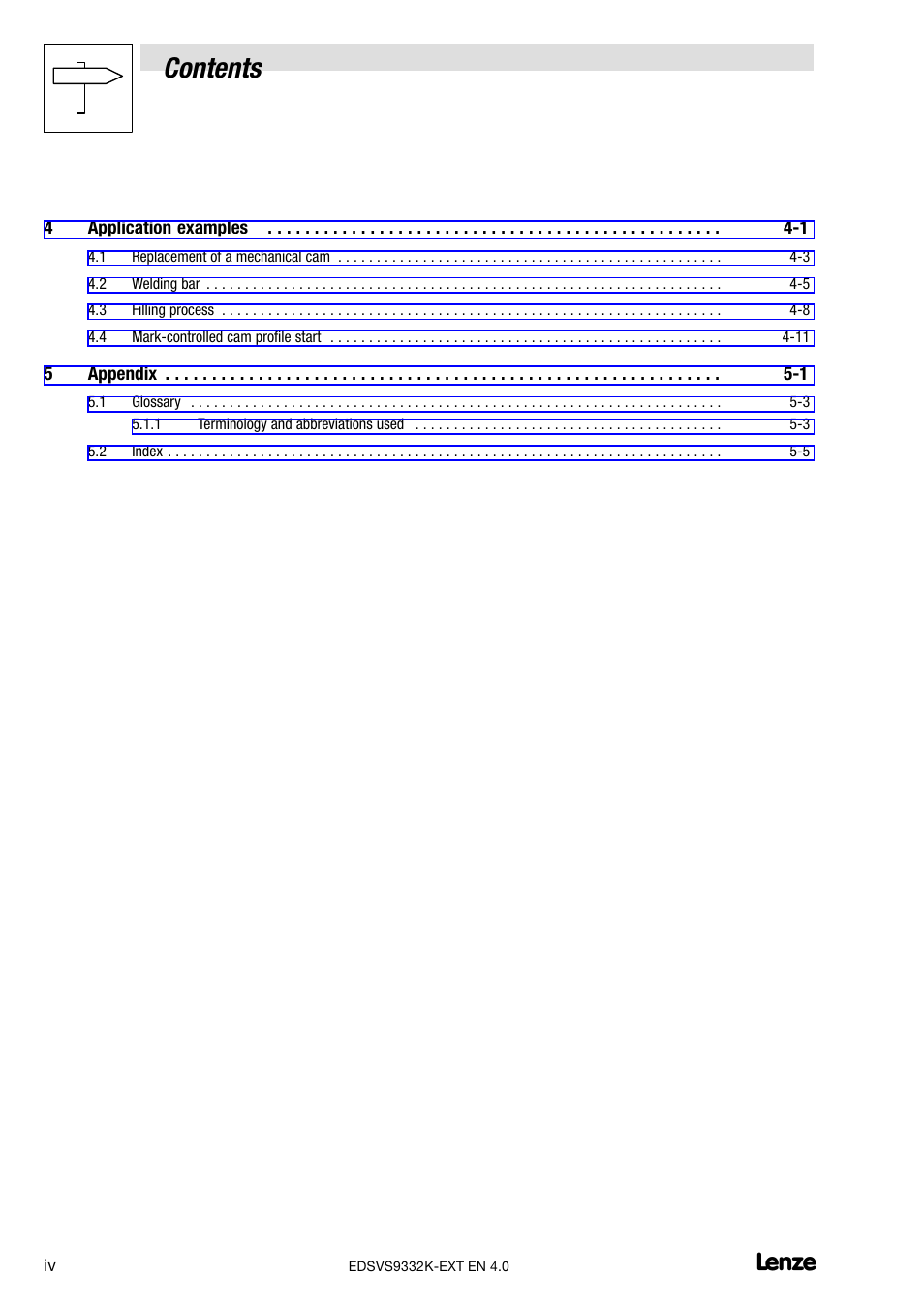 Lenze EVS9332xK User Manual | Page 6 / 386