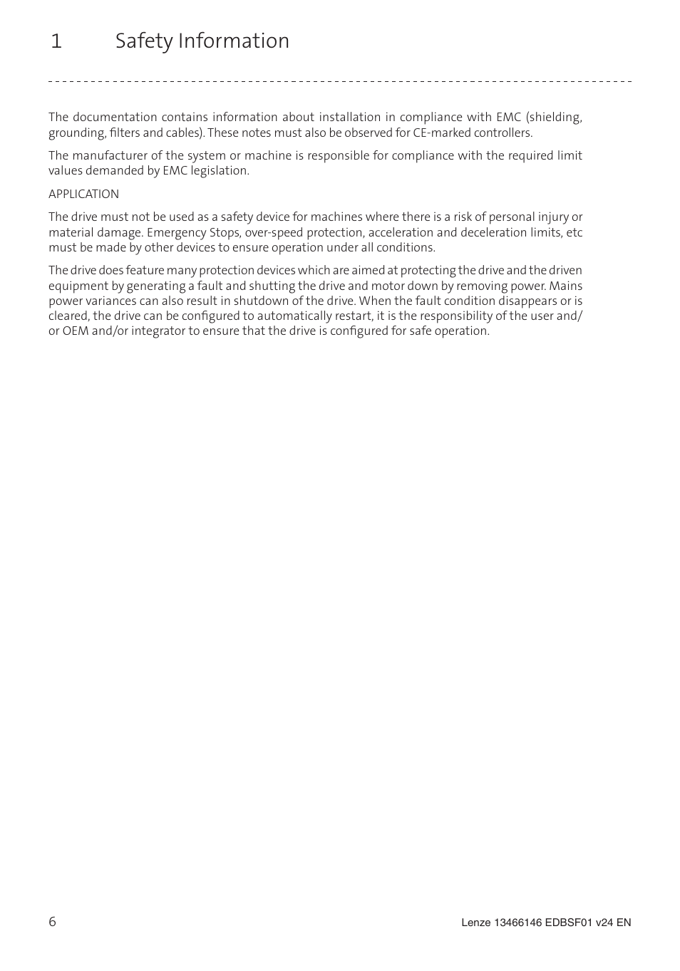 1safety information | Lenze SCF frequency inverter User Manual | Page 6 / 68