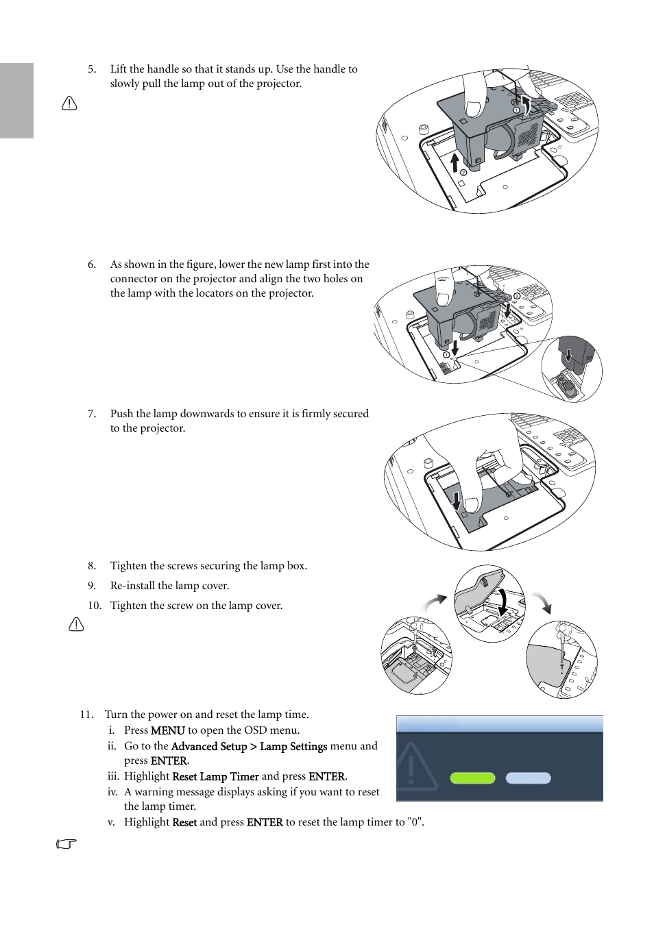 English | BenQ W500 User Manual | Page 46 / 54