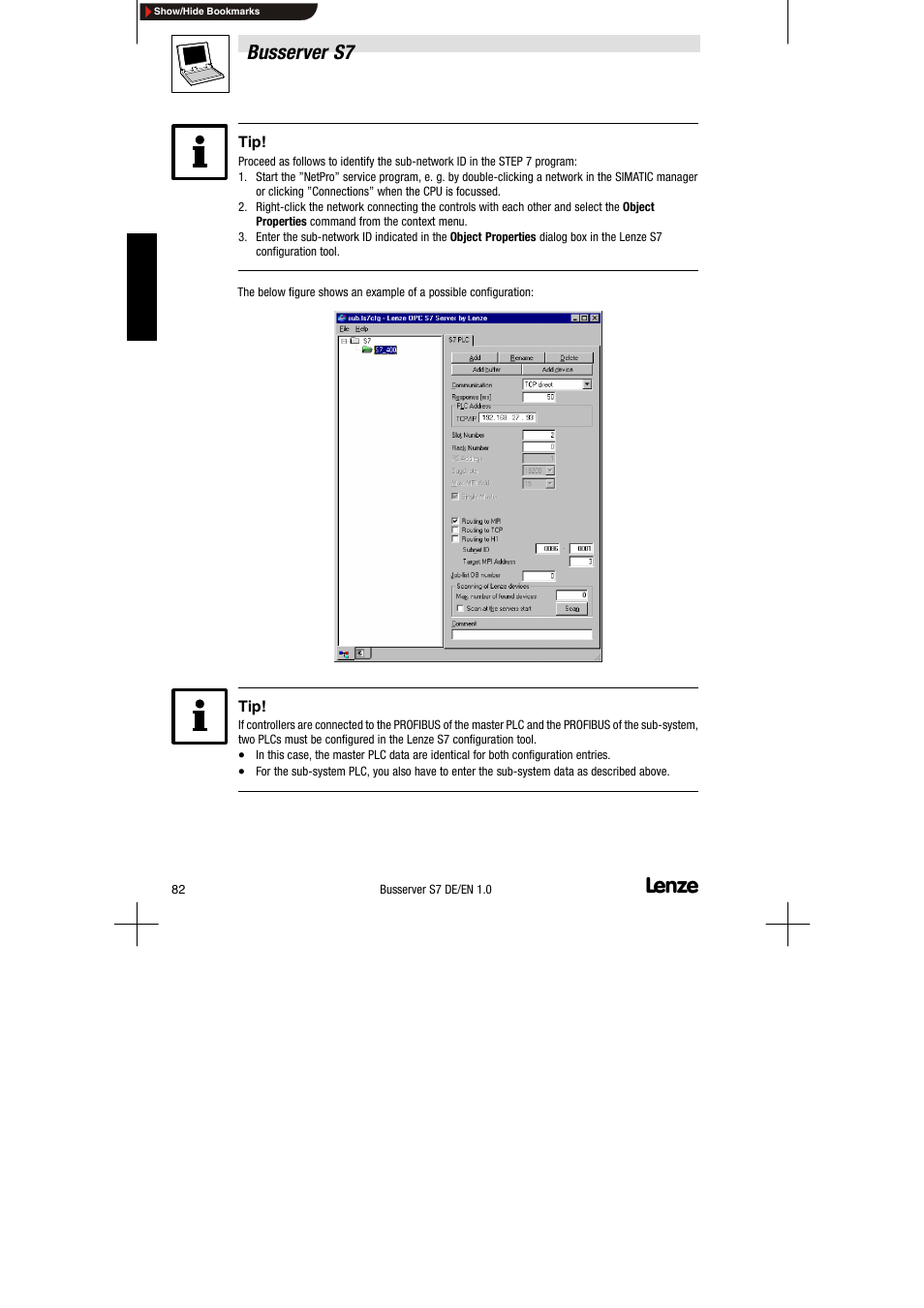 Busserver s7 | Lenze Drive Server Bus server S7 getting started User Manual | Page 21 / 63