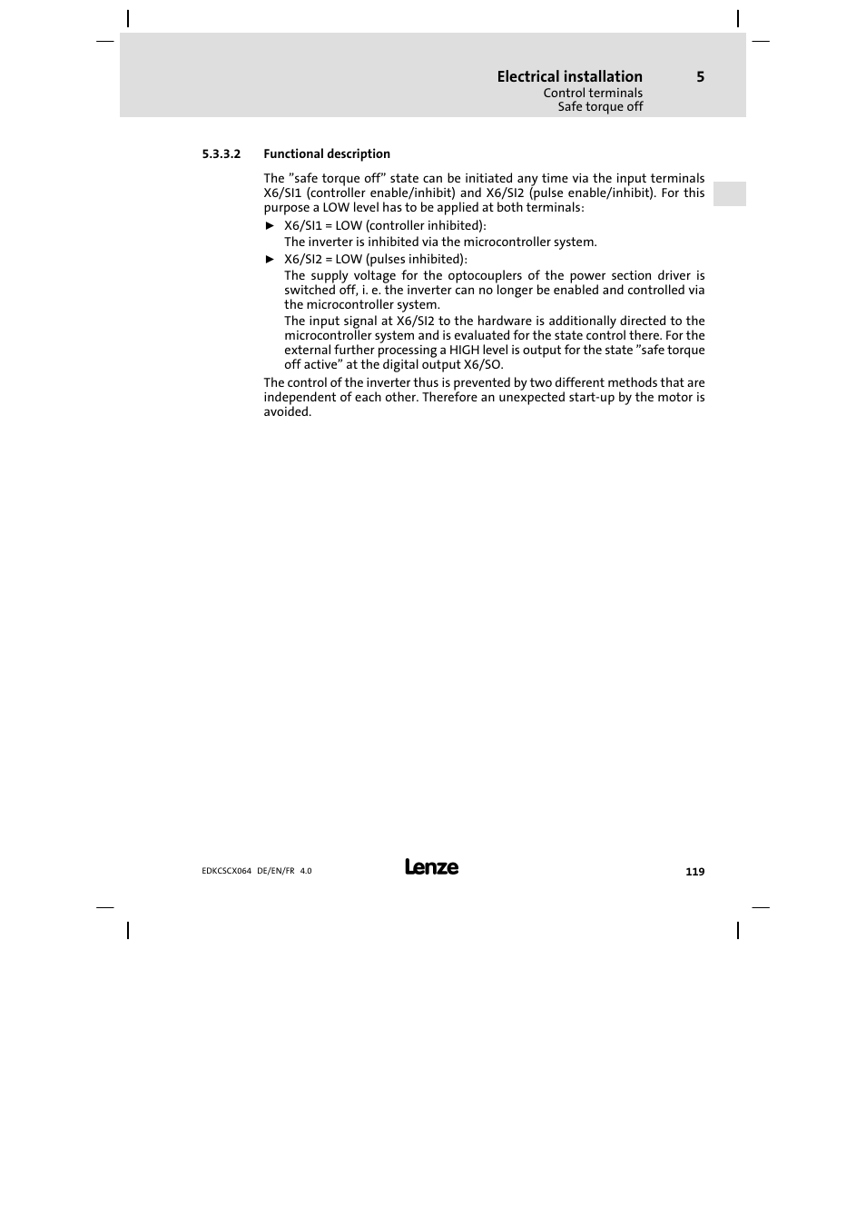 Lenze ECSCx Axis cold plate User Manual | Page 119 / 208