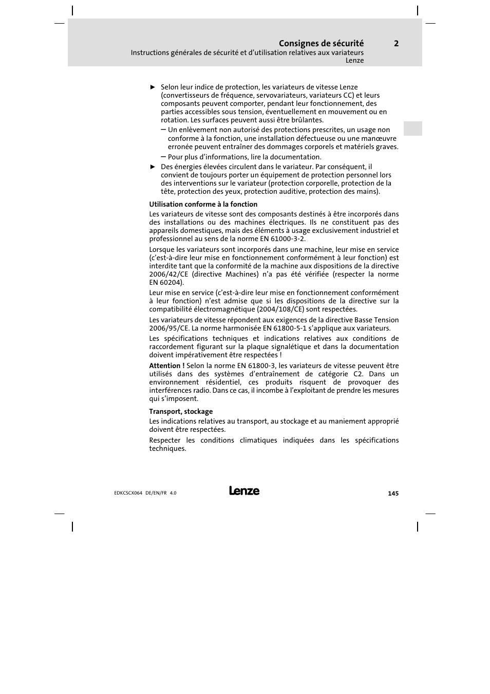 Lenze ECSCx Axis cold plate User Manual | Page 145 / 208