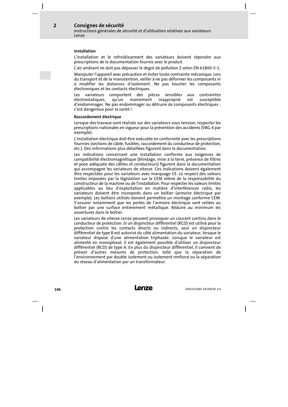 Lenze ECSCx Axis cold plate User Manual | Page 146 / 208