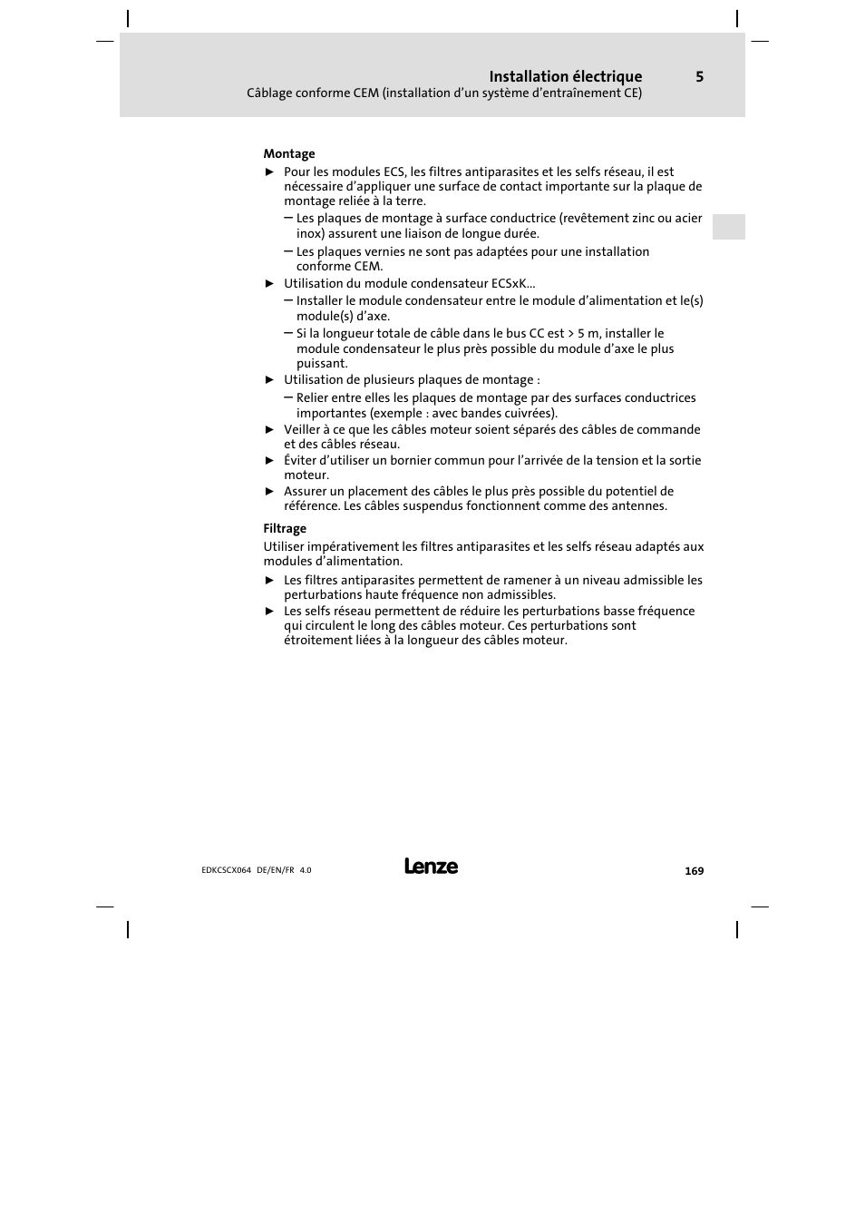Lenze ECSCx Axis cold plate User Manual | Page 169 / 208