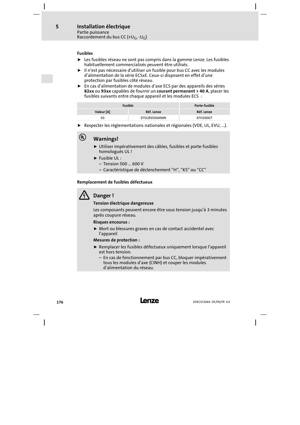 Lenze ECSCx Axis cold plate User Manual | Page 176 / 208