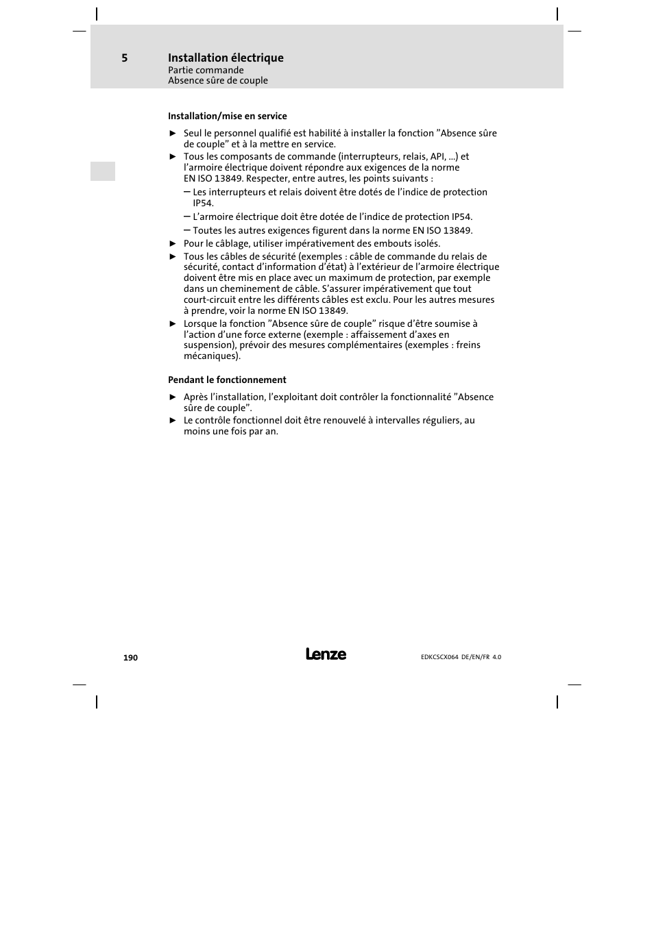 Lenze ECSCx Axis cold plate User Manual | Page 190 / 208