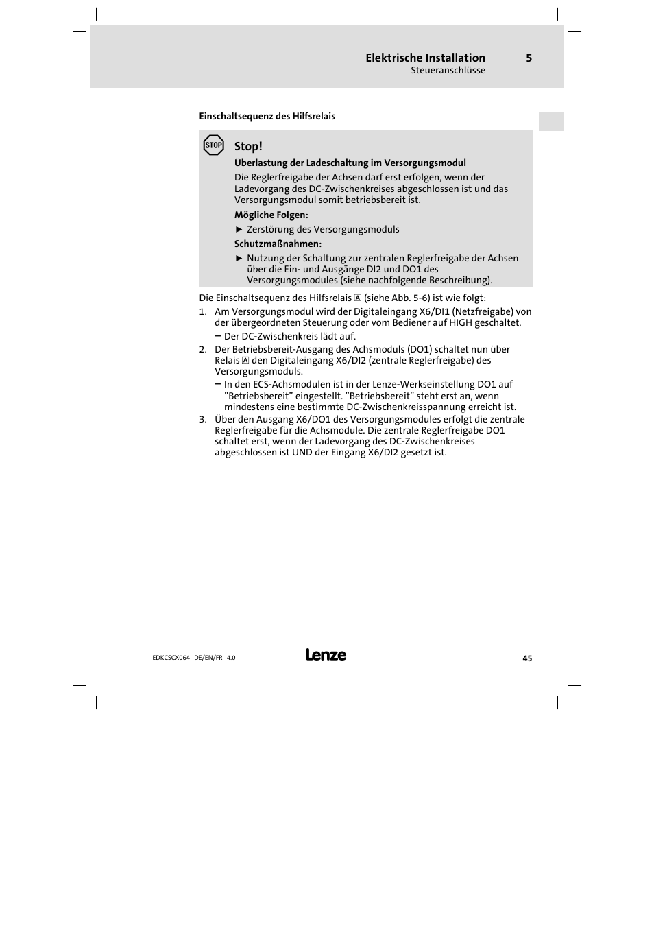 Lenze ECSCx Axis cold plate User Manual | Page 45 / 208