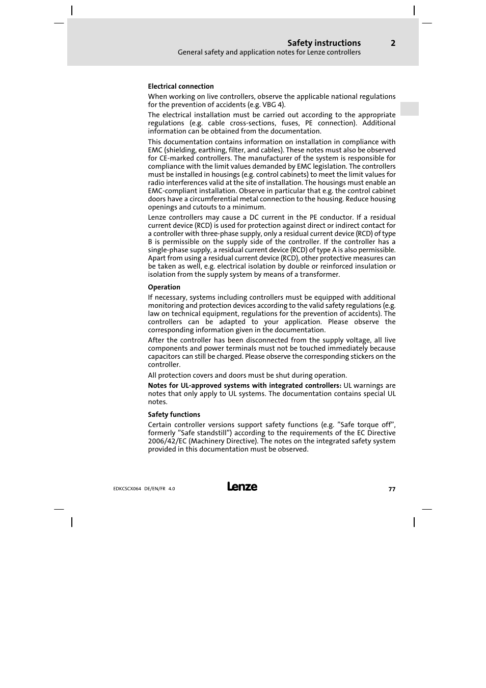 Lenze ECSCx Axis cold plate User Manual | Page 77 / 208