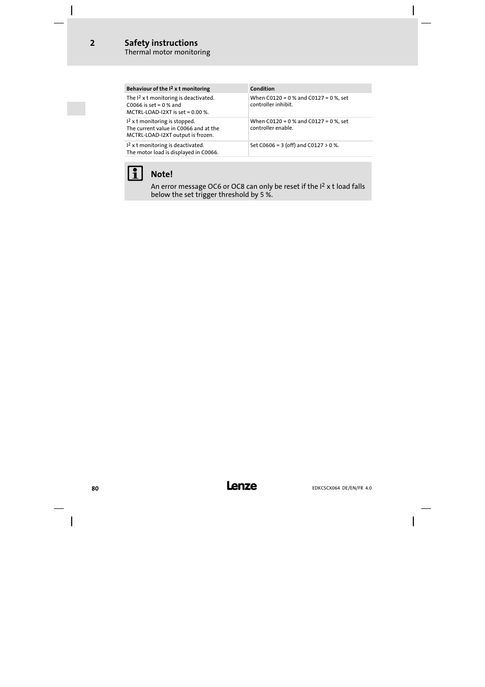 Safety instructions | Lenze ECSCx Axis cold plate User Manual | Page 80 / 208