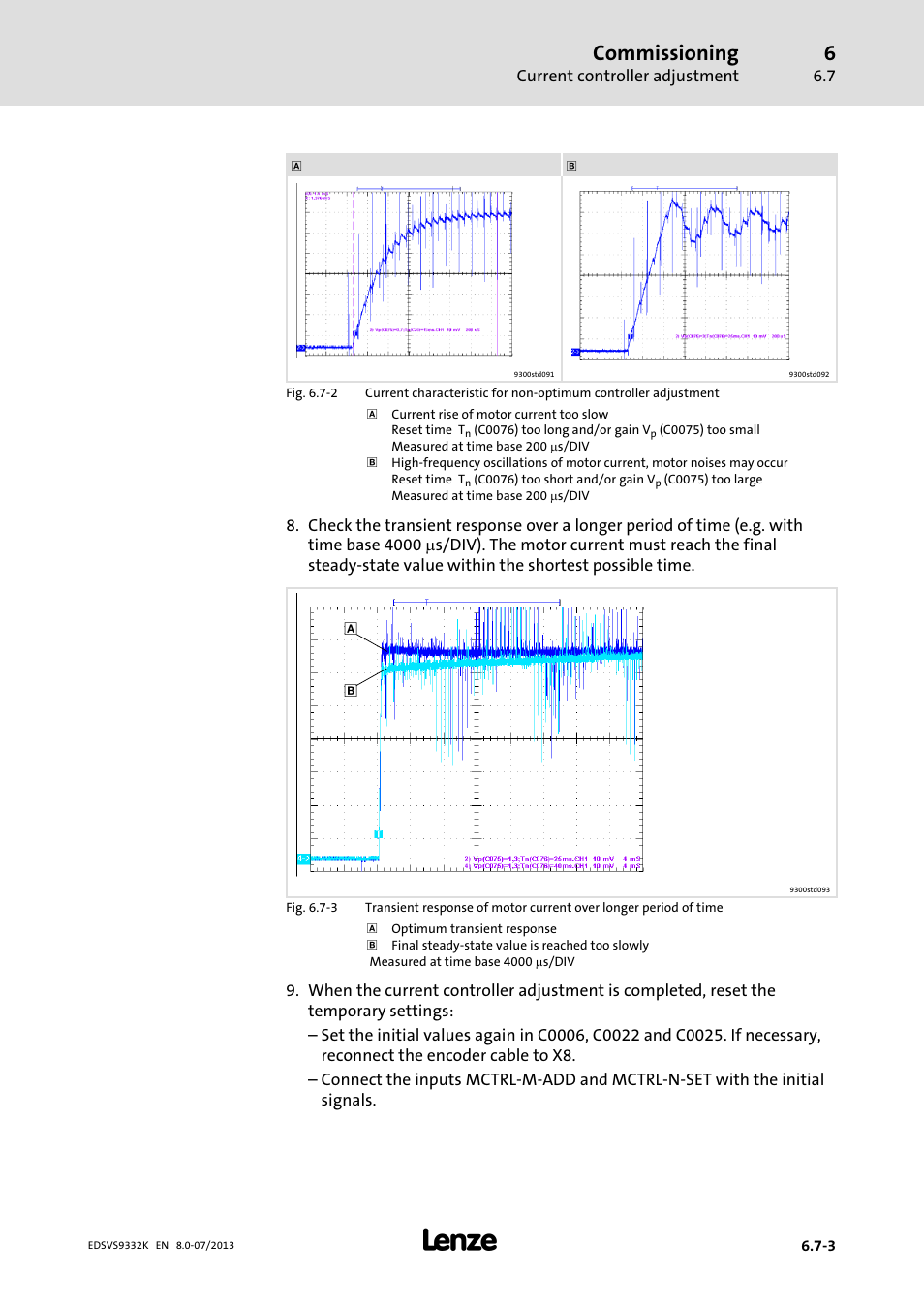 Commissioning | Lenze EVS9332xK User Manual | Page 199 / 467