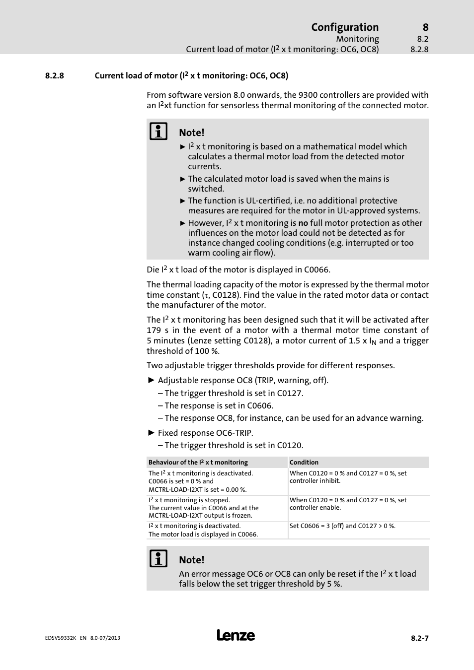 Configuration | Lenze EVS9332xK User Manual | Page 265 / 467