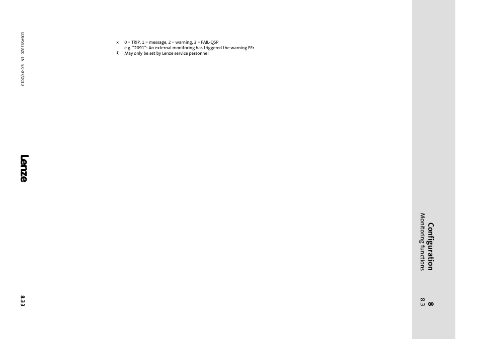 Configuration | Lenze EVS9332xK User Manual | Page 273 / 467