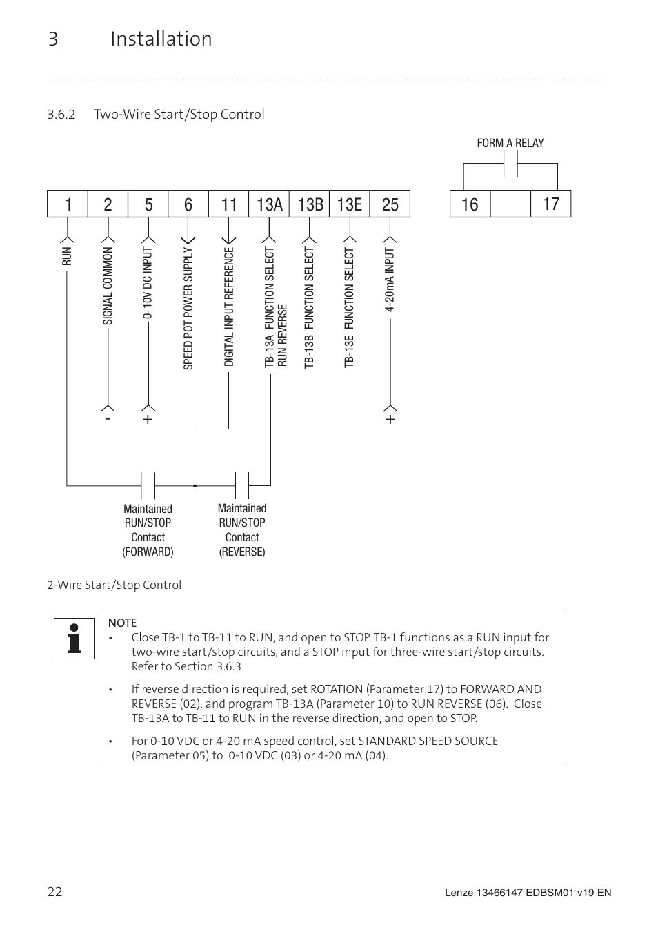 3 installation | Lenze SL User Manual | Page 22 / 52