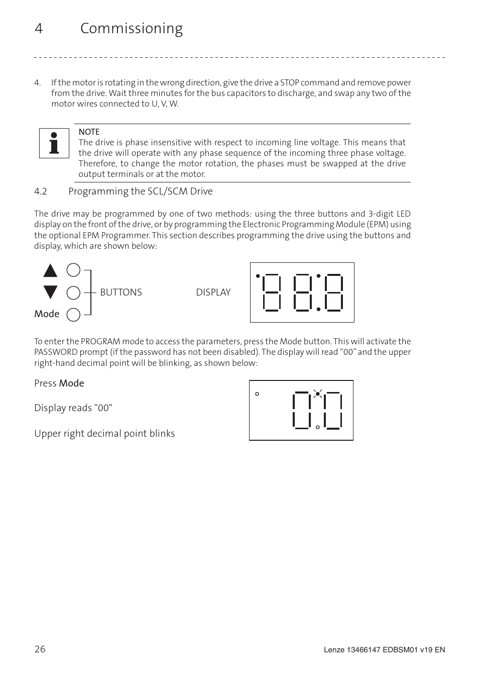 4 commissioning | Lenze SL User Manual | Page 26 / 52