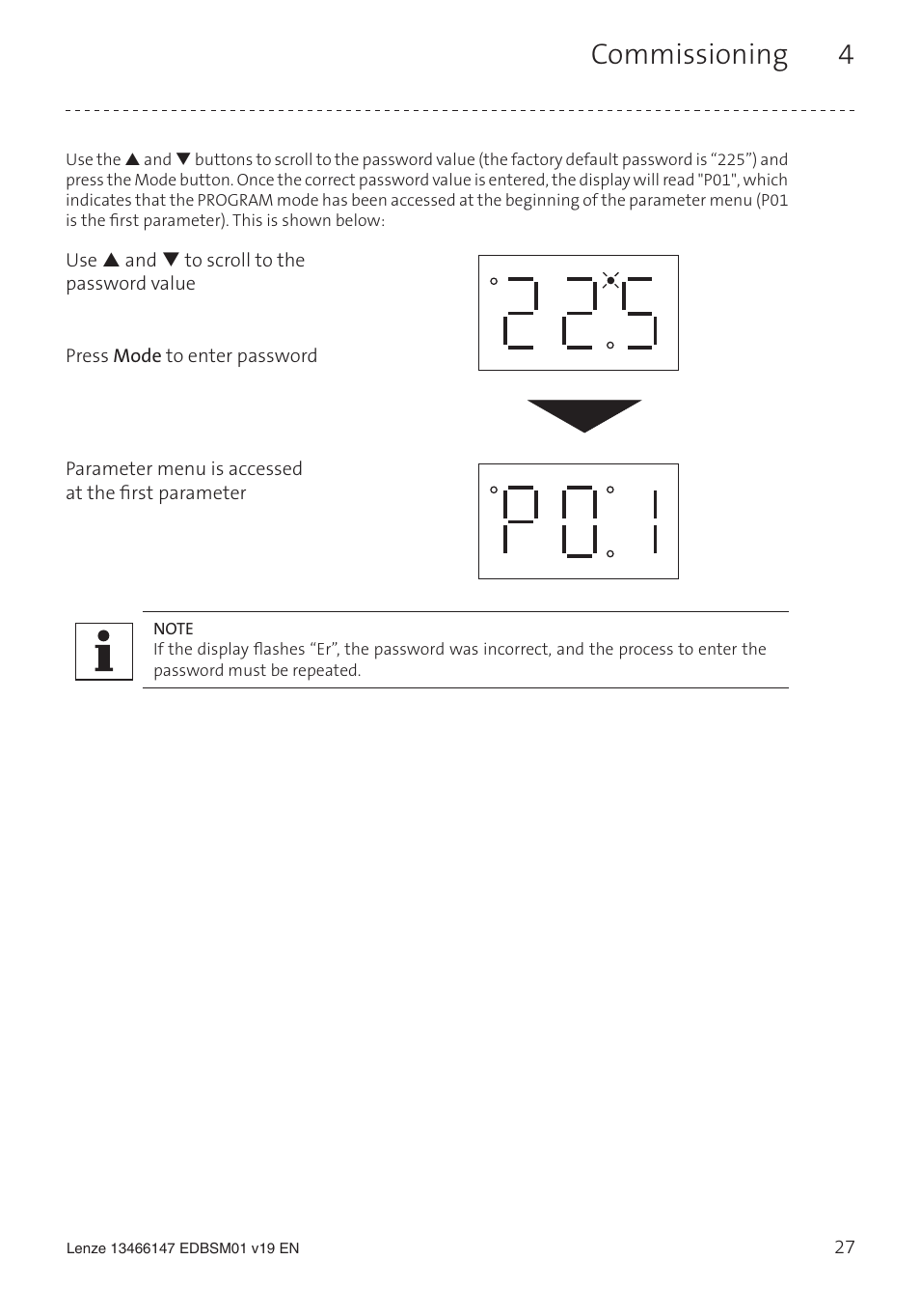 Commissioning 4 | Lenze SL User Manual | Page 27 / 52