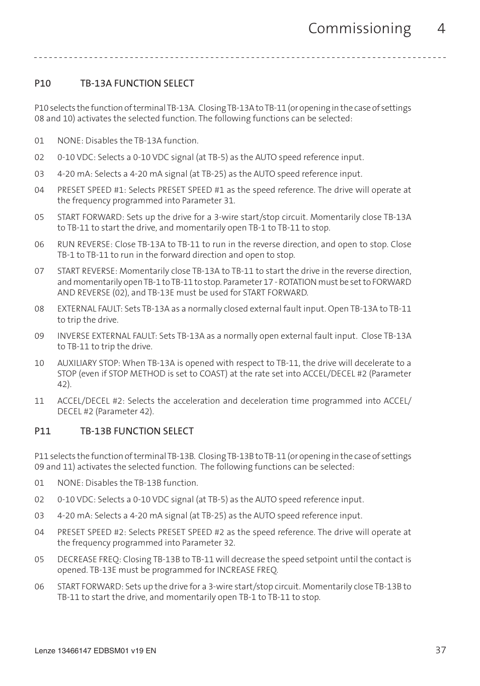 Commissioning 4 | Lenze SL User Manual | Page 37 / 52