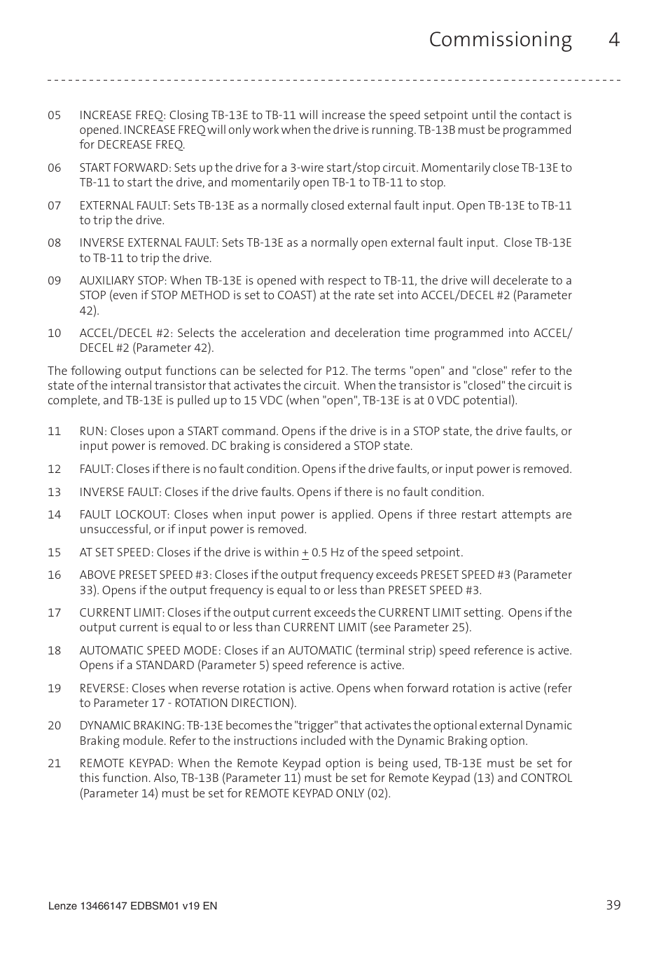 Commissioning 4 | Lenze SL User Manual | Page 39 / 52