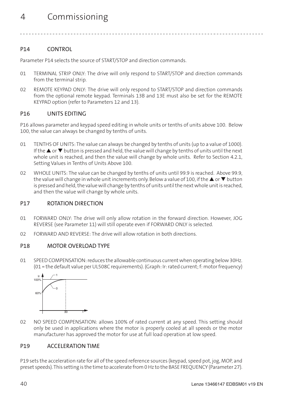 4 commissioning | Lenze SL User Manual | Page 40 / 52