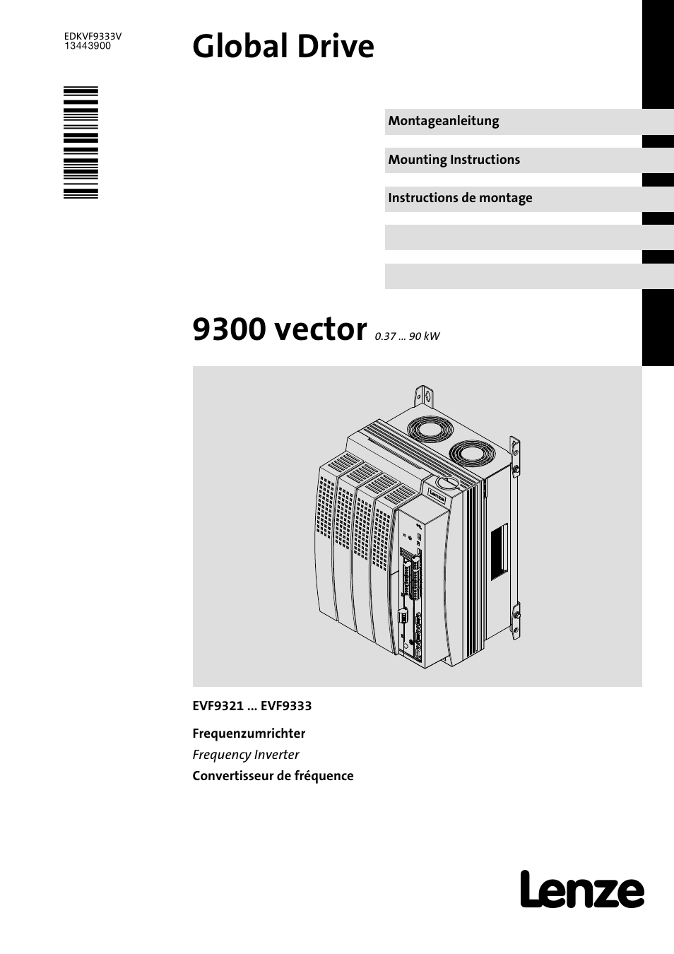 Lenze EVF9333 User Manual | 324 pages