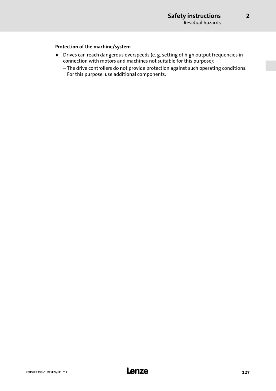 Lenze EVF9333 User Manual | Page 127 / 324