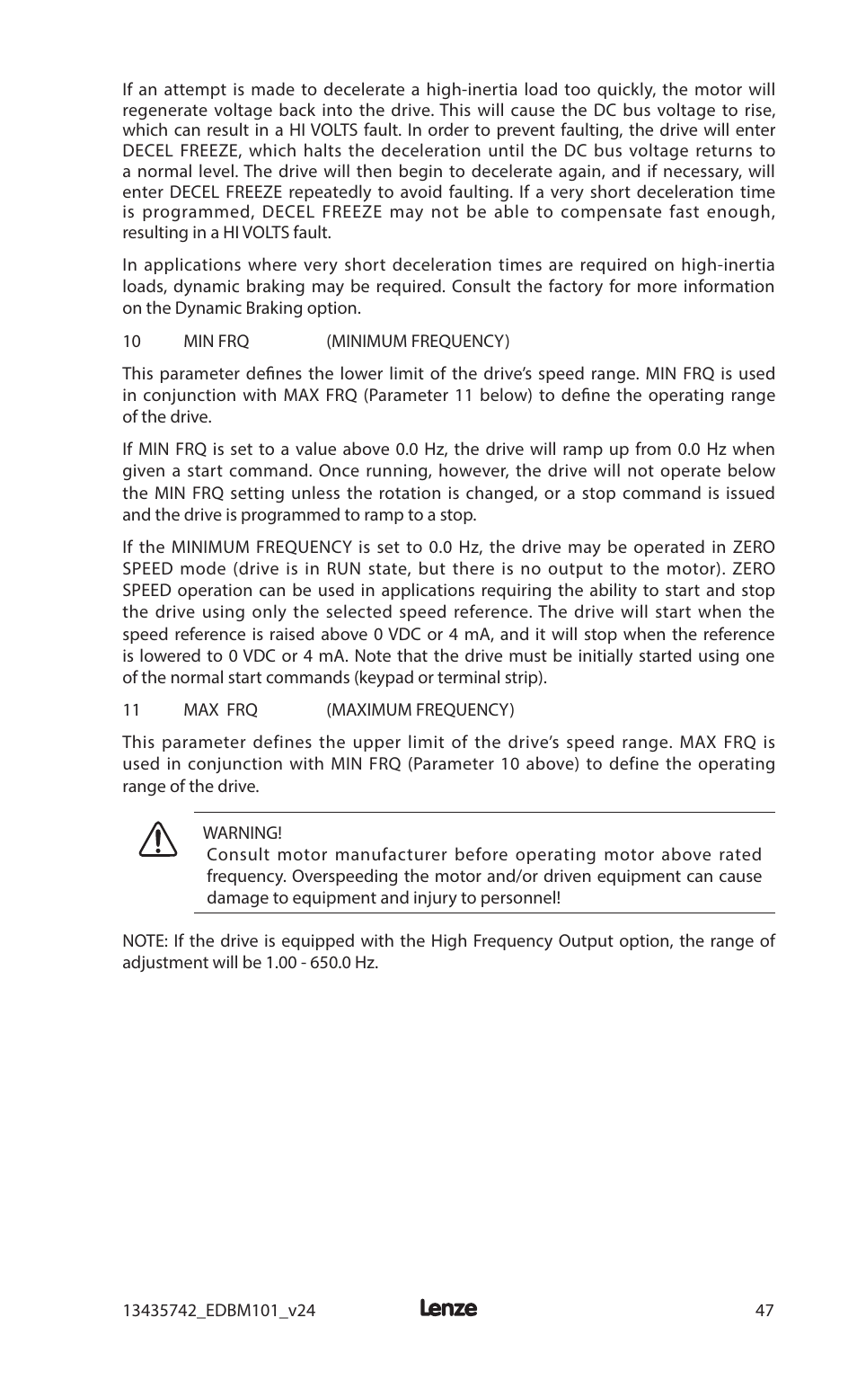 Lenze MC1000 Series User Manual | Page 51 / 84